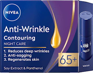 Nočna krema proti gubam Anti-Wrinkle Contouring 65+ NIVEA