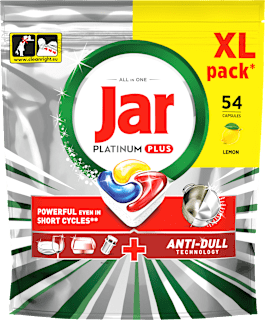 Kapsuly do umývačky riadu Platinum Plus All In One Lemon, XL Jar