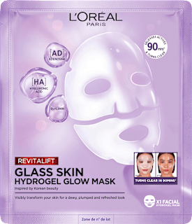 Tuchmaske Glass Skin Hydrogel Glow Mask L'ORÉAL PARiS REVITALIFT