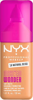 MAKE'EM WONDER tečni puder - 16 Natural Beige NYX PROFESSIONAL MAKEUP