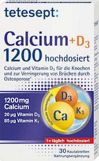 Calcium + D3 Osteo 1200 hochdosiert Kautabletten tetesept