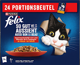 Nassfutter Katze So gut wie es aussieht Geschmacksvielfalt vom Land Felix