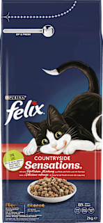 Trockenfutter Katze Countryside Sensations Rind, Huhn & Gemüse Felix