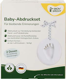 Baby-Abdruckset 2tlg Grünspecht