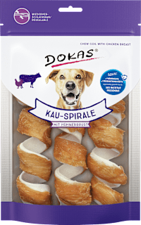 Kausnack Hund, Hühnerbrustspirale (3 Stück) DOKAS