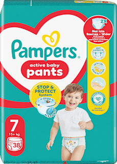 Гащички Pants 360°, размер 7 (17+ kg) Pampers active baby