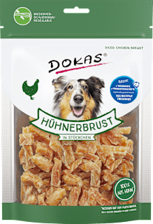 Kausnack Hund, Hühnerbruststücke DOKAS
