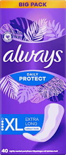 Slipeinlagen Daily Protect Extra Long Big Pack always