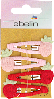 Детски фиби за коса тик-так, ягода ebelin