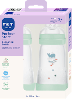 lahev Anti-Colic Perfect Start, mátová 2x260 ml mam