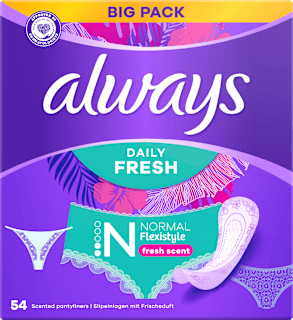 Slipeinlagen Daily Fresh Normal Flexistyle Big Pack always