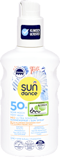 Ultra szenzitív napozó spray FF50+ nagyon magas fényvédelemmel SUNDANCE