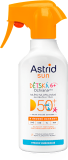 sun mléko na opalování ve spreji Dětská ochrana plus SPF50+ Astrid