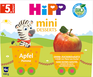 Früchte Apfel mini Desserts ab dem 5. Monat HiPP