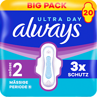 Binden Ultra Day 2 Long Mäßige Periode Big Pack always
