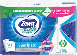 Küchenrolle Wisch&Weg Sparblatt (8x74 Blatt) Zewa