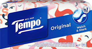 Taschentücher Box Quick & Easy Öffnung Tempo