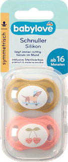 Schnuller Silikon symmetrisch 16+ Monate sortiert babylove