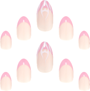 Künstliche Nägel Dream Nails Heart Flames Elegant Touch