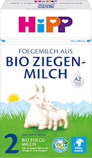 Folgemilch 2 aus Ziegenmilch ab dem 7. Monat HiPP
