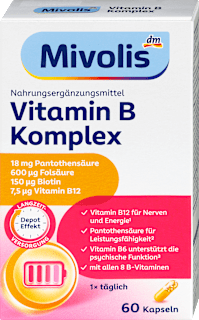 Kompleks vitamina B s vremenskim otpuštanjem, kapsule Mivolis