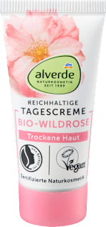 Gesichtscreme Wildrose, Reisegröße alverde NATURKOSMETIK
