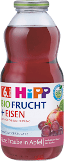 Saft Frucht + Eisen Rote Traube in Apfel ab dem 6. Monat HiPP