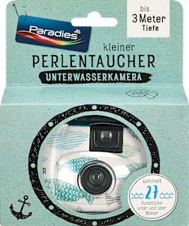 Jednorazový vodotesný fotoaparát na fotenie pod vodou Paradies