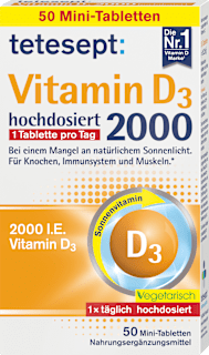 Vitamin D3 2000 hochdosierte Mini-Tabletten tetesept