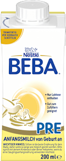 Anfangsmilch Pre trinkfertig von Geburt an Nestlé BEBA