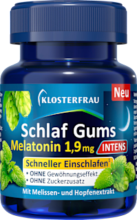 Schlaf Gums Intens Melatonin 1,9mg KLOSTERFRAU