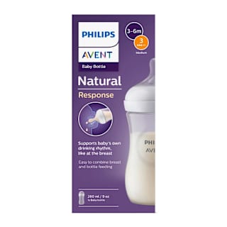 Biberon Natural Response 3-6m debit 3- mediu PHILIPS AVENT