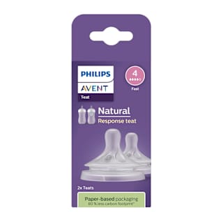 Tetina din silicon Natural Response debit 4-rapid  PHILIPS AVENT