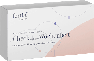 Check nach dem Wochenbett – Bluttest mit Laboranalyse für Zuhause fertia health