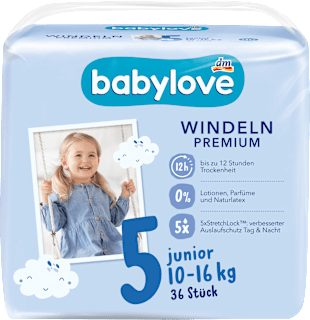Premium pelene junior, vel. 5 (10-16 kg) babylove