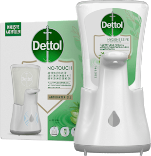 Seifenspender No-Touch + Nachfüllpack Dettol