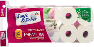 Toilettenpapier Premium 4-lagig Sanft&Sicher
