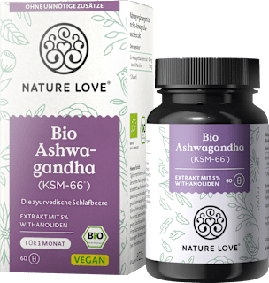 Ashwagandha KSM 66 Kapseln Nature Love