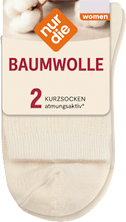 Socken mit kurzen Schaft & Struktur weiß onesize nur die