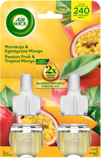 Odorizant rezervă aparat electric Twin Fructul Pasiunii și Mango 2x19ml AIR WICK