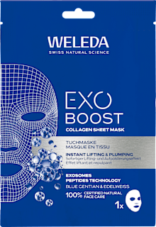 Kolagénová textilná pleťová maska Exo Boost Lifting & Plumping WELEDA