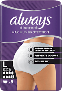 discreet Pants Inkontinenz Maximum Protection, Gr. L always