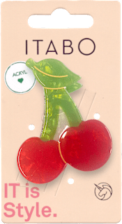 Akrilna kopča za kosu – trešnja ITABO