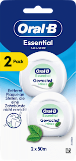 Zahnseide Essential Gewachst Minze (2 x 50 m) Oral-B