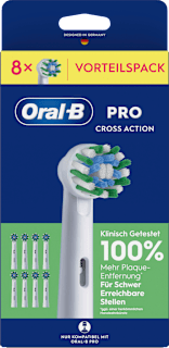 Aufsteckbürsten Pro Cross Action weiß Oral-B