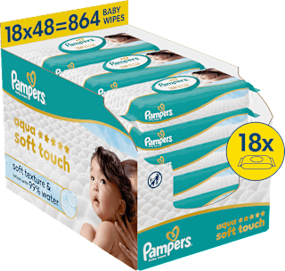 Feuchttücher aqua soft touch (18x48 St) Pampers baby-dry