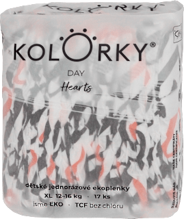 pleny DAY, velikost XL, motiv Srdce KOLORKY