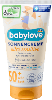 Detský opaľovací krém ultra sensitive babylove