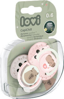 dudlík silikonový Capichill růžový 0-6m LOVI