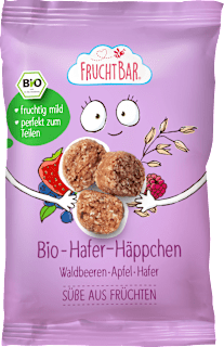 Kindersnack Hafer-Häppchen, Waldbeere, Apfel & Hafer ab 12 Monaten FruchtBar